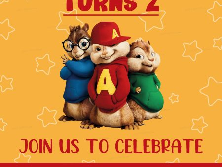 Alvin and Chipmunks Theme Invite Online Hot Sale