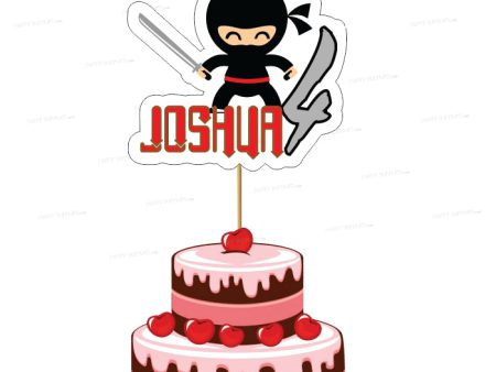 Ninja Theme Customized Cake Topper Online now