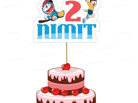 Doraemon Theme Customized Cake Topper For Discount