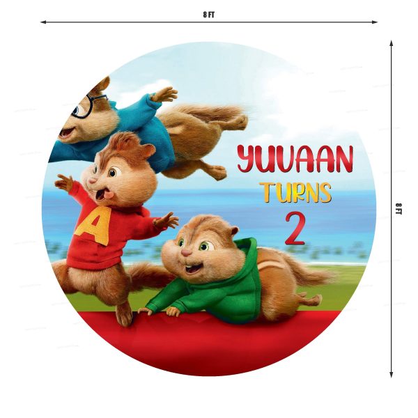 Alvin and Chipmunks Theme Backdrop Online Sale