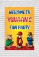 Alvin and Chipmunks Theme Customized Welcome Board on Sale