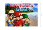 Alvin and Chipmunks Theme Customized Backdrop Online now