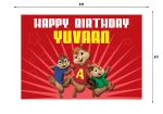 Alvin and Chipmunks Theme Premium Backdrop Online Sale