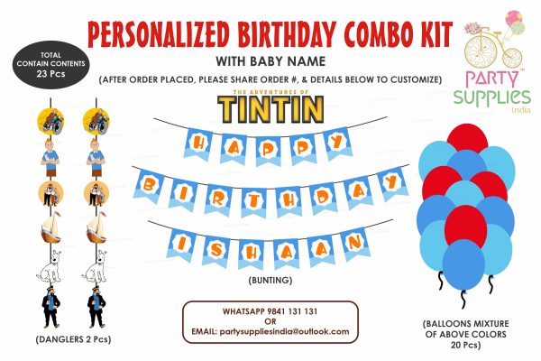 Tintin Theme Basic Combo Kit Online now