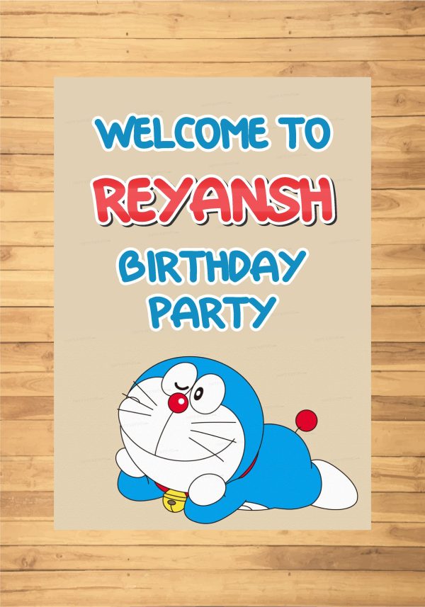 Doraemon Theme Customized Welcome Board on Sale