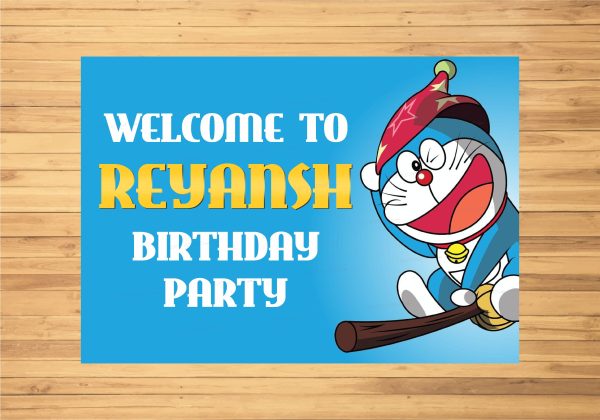 Doraemon Theme Welcome Board Discount