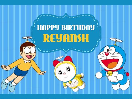 Doraemon Theme Customized Backdrop Cheap