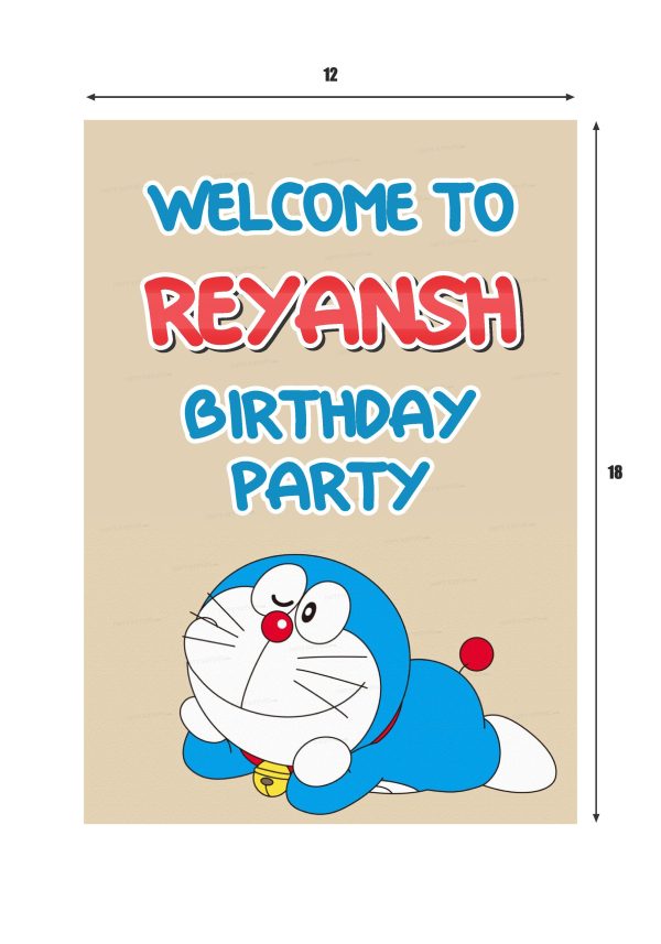 Doraemon Theme Customized Welcome Board on Sale