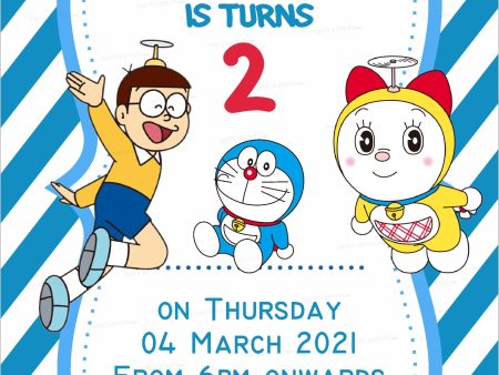 Doraemon Theme Invite Sale