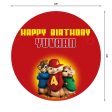 Alvin and Chipmunks Theme Personalized Backdrop Sale