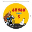 Tintin Theme Personalized Backdrop Hot on Sale