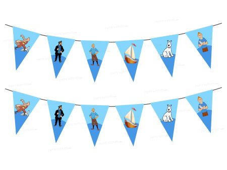 Tintin Theme Flag Bunting Online Hot Sale