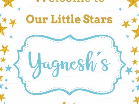 Twinkle Twinkle Little Star Boy Theme Customized Welcome Board Online