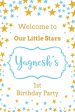 Twinkle Twinkle Little Star Boy Theme Customized Welcome Board Online