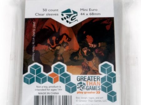 Greater Than Games - Mini Euro Size Card Sleeves (50ct) Cheap