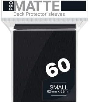 Ultra Pro - PRO-Matte 60ct Small Deck Protector® sleeves: Black Supply